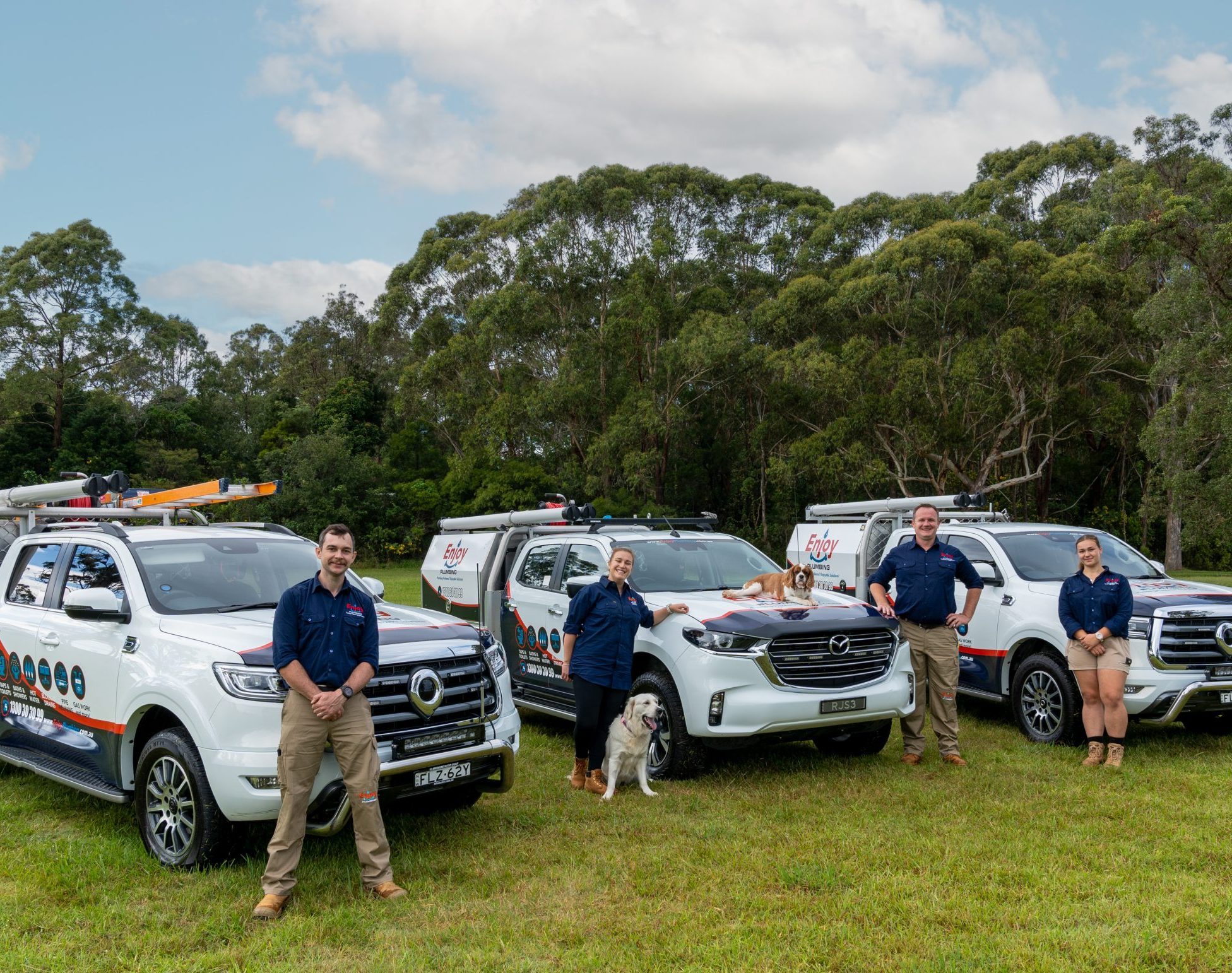 The Enjoy Plumbing team ready to respond